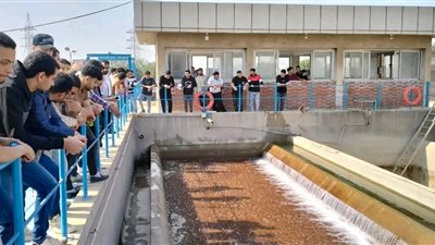 مياه شبين الكوم البحاري تستقبل 515 طالب بكلية التمريض جامعة المنوفية