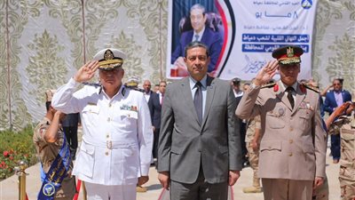 صور|دمياط تحتفل بعيدها القومي بتكريم الأبطال  وافتتاح مشروعات تنموية  