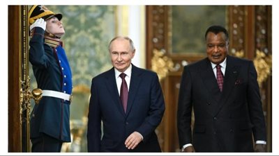 بوتين يستقبل رئيس جمهورية الكونغو في الكرملين