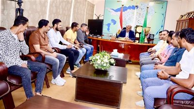رئيس مياه الفيوم يكرم فريق كرة القدم بعد فوزة ببطولة المصالح الحكومية 