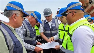 رئيس الهيئة العربية للتصنيع يتفقد أعمال إنشاء مصانع تدوير المخلفات الصلبة بمحافظة كفر الشيخ