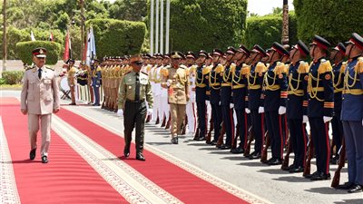 الفريق أول عبد المجيد صقر يناقش التعاون العسكري  مع وزير دفاع مدغشقر