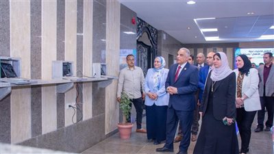 رئيس جامعة طنطا يفتتح أعمال التطوير ويتابع الاستعدادات للامتحانات