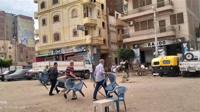 إزالة 211 إشغال طريق خلال حملة لرفع الإشغالات بدمنهور