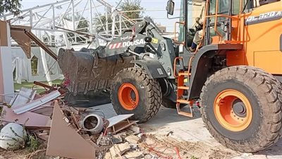 إزالة 3 حالات تعدِ على الأراضي الزراعية بقرى المحلة 