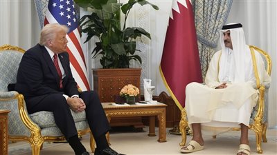 تفاصيل جلسة المباحثات بين أمير قطر وترامب