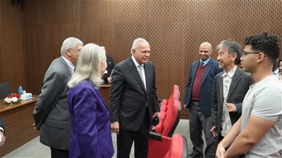 بحضور السفير محمد العرابي.. طلاب الجامعة المصرية اليابانية يحاكون جلسات الأمم المتحدة