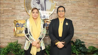 المستشارة أمل عمار تستقبل المديرة التنفيذية لمنظمة تنمية المرأة
