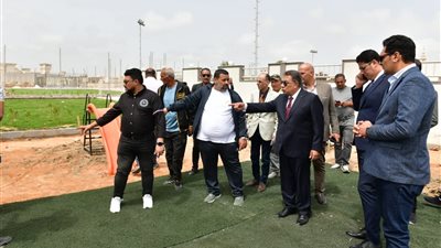 محافظ الدقهلية يتفقد المرحلة الأولى بنادي المنصورة بجمصة