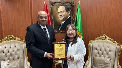  وكيل تعليم الدقهلية يستقبل المشرفة على المدارس اليابانية