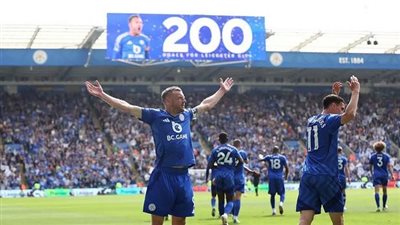 فاردي يسجل هدفه رقم 200 في مباراته الأخيرة على ملعب ليستر سيتي
