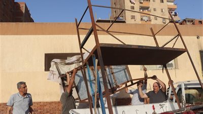 محافظ القليوبية يشهد حملة مكبرة لازالة 