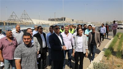 محافظ الجيزة يتفقد أعمال التطوير بمحيط المتحف المصري الكبير