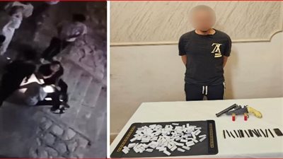 القبض على ديلر الحشيش والهيروين في العبور 