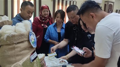 بحوث القطن يستقبل وفد صيني لبحث التعاون في إنتاج الأقطان 