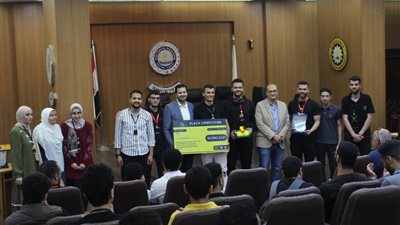 هندسة المنصورة تكرِّم الطلاب الفائزين في مسابقة الروبوتات 
