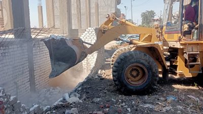 ازالة 26 حالة تعدي علي ارض زراعية  وأملاك الدولة بالبحيرة 