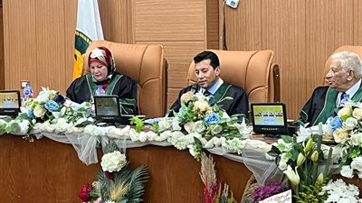 وزير الشباب والرياضة يشارك في مناقشة رسالة دكتوراه بتجارة المنصورة 