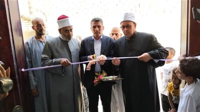 رئيس مدينة ناصر ببني سويف يفتتح مسجد عزبة علي زيدان 