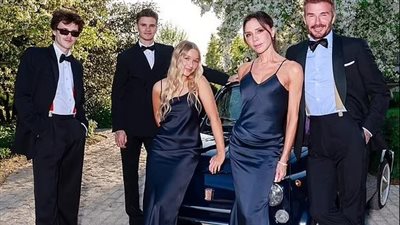 روميو يسير على خطى والده ديفيد بيكهام ويتجاهل الخلاف مع شقيقه