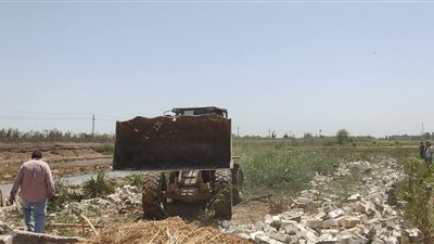 إزالة فورية لـ 3 حالات تعدى على أراضي أملاك الدولة بالبحيرة