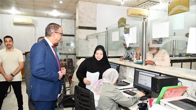 محافظ الفيوم يتفقد سير العمل بالمركز التكنولوجي 