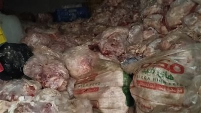 ضبط 6 طن دواجن غير صالحة في بني سويف 