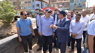  محافظ الدقهلية ووزير الري يتفقدان عدد من المنشآت والكباري 