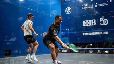 الأكاديمية العربية تحتفي بنجم الإسكواش المصري مصطفى عسل