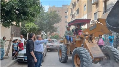 إزالة تعدي على أملاك الدولة بمنطقة السويسري بمدينة نصر