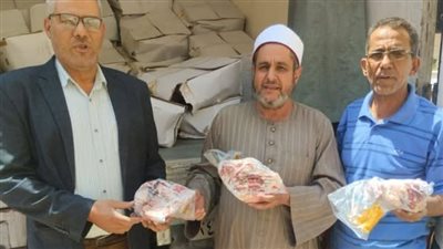 الشرقية تتسلم 2 طن لحوم لتوزيعها على الأسر الأولى بالرعاية 