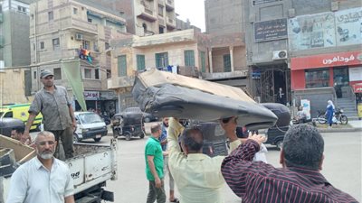 مصادرة 37 تابلوه ومكبر صوت بشوارع مدينة السنبلاوين بالدقهلية 