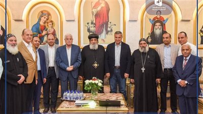 مستشار الرئيس ومحافظ الأسكندرية يتفقدان دير مار مينا الأثري