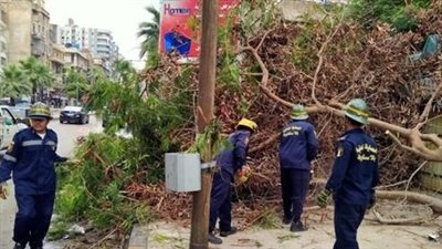 جهود أمنية مكثفة لمواجهة تداعيات سوء الأحوال الجوية في الإسكندرية