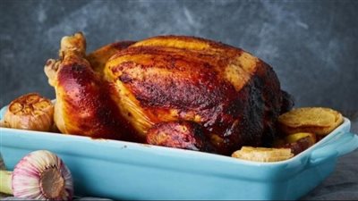 فخارة الدجاج بالخضار والكريمة بالفرن  