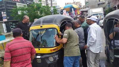 حملة مكبرة على التوكتوك المخالف بشوارع السنبلاوين بالدقهلية
