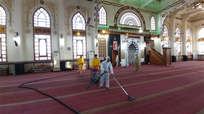 اوقاف البحر الأحمر تبدأ حملات تطهير وتعقيم المساجد استعدادًا لصلاة عيد الأضحى