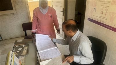 وكيل صحة البحيرة فى زيارة مفاجئة لتفقد العمل بوحدة أبومسعود 