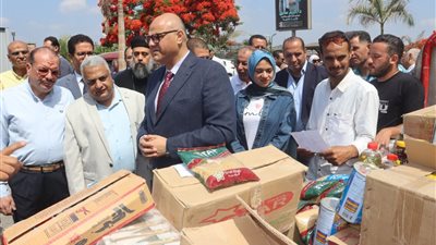 محافظ القليوبية ورئيس جامعة بنها يتفقدان منافذ 