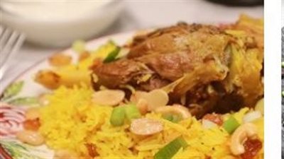 أرز بخاري باللحم لغداء عيد الأضحى