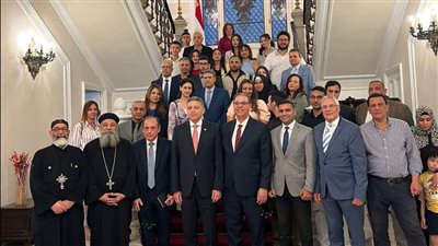 نائب وزير الخارجية يلتقي أبناء الجالية المصرية في اليونان