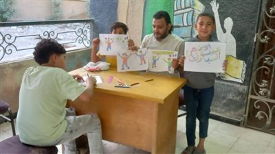 ورش فنية للأطفال احتفالا بعيد الأضحى المبارك بثقافة الفيوم