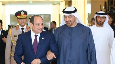 تفاصيل لقاء الرئيس السيسي ونظيره الإماراتي.. صور
