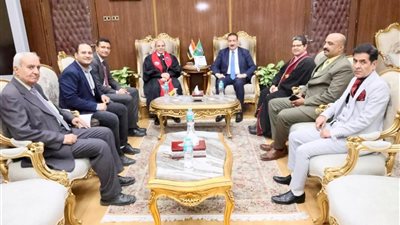 محافظ المنوفية يستقبل وفد الطائفة الإنجيلية بالمنوفية والغربية لتقديم التهنئة بعيد الأضحي 