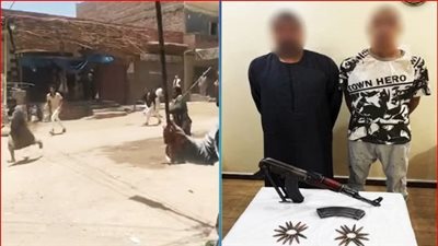 إطلاق أعيرة نارية وإشهار السلاح الآلي في مشاجرة بأسيوط| فيديو