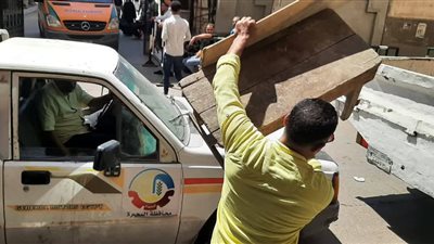 رفع 248 حالة إشغال طريق في دمنهور لاستعادة الانضباط وتحقيق السيولة المرورية