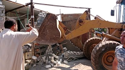  تنفيذ 40 قرار إزالة بالموجة 26 لإزالة التعديات على الأرض الزراعية بالدقهلية