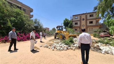 إزالة 30 حالة تعدٍ على أراضي الدولة والزراعة بمساحة