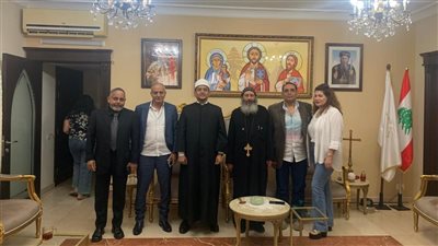 زيارة وفدية رسمية إلى مطرانية الأقباط الأرثوذكس فى بيروت تؤكد على وحده الهلال والصليب