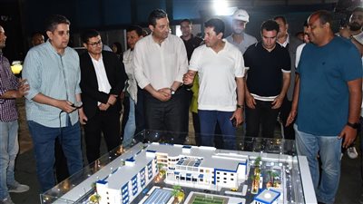 وزير الرياضة ومحافظ دمياط يتفقدان أعمال تطوير المدينة الشبابية برأس البر